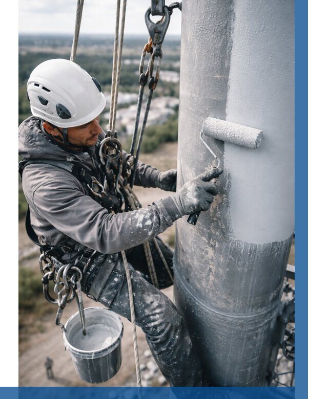 Покраска мачт связи под ключ в Славгороде от 884 р. | ВЫСОТНИК-Слд