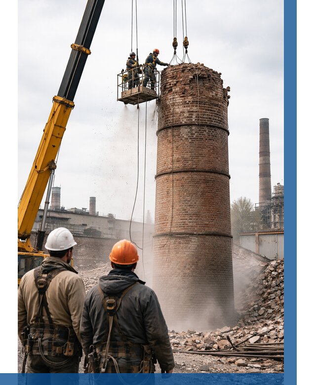 Демонтаж дымовой трубы в Славгороде от 93609 р. | ВЫСОТНИК-Слд, смета