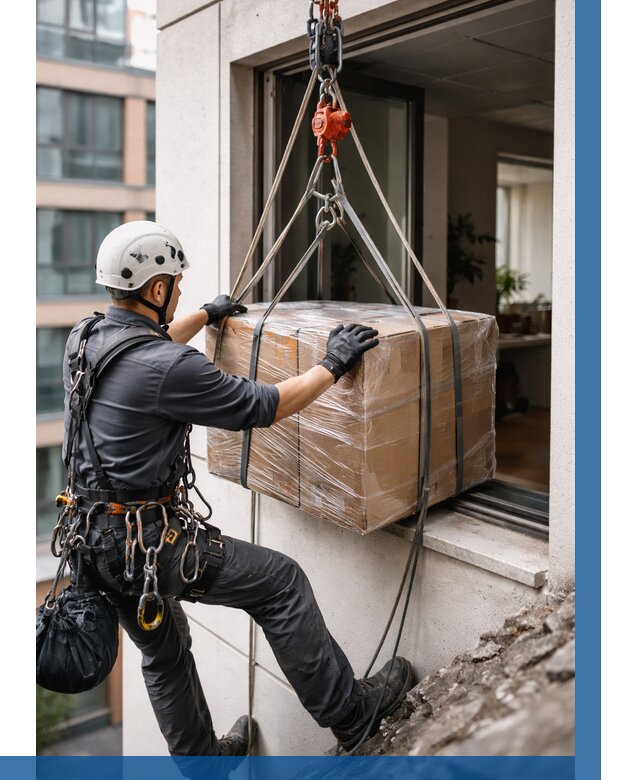 Подъем груза через окно в Славгороде от 4680 р. | ВЫСОТНИК-Слд