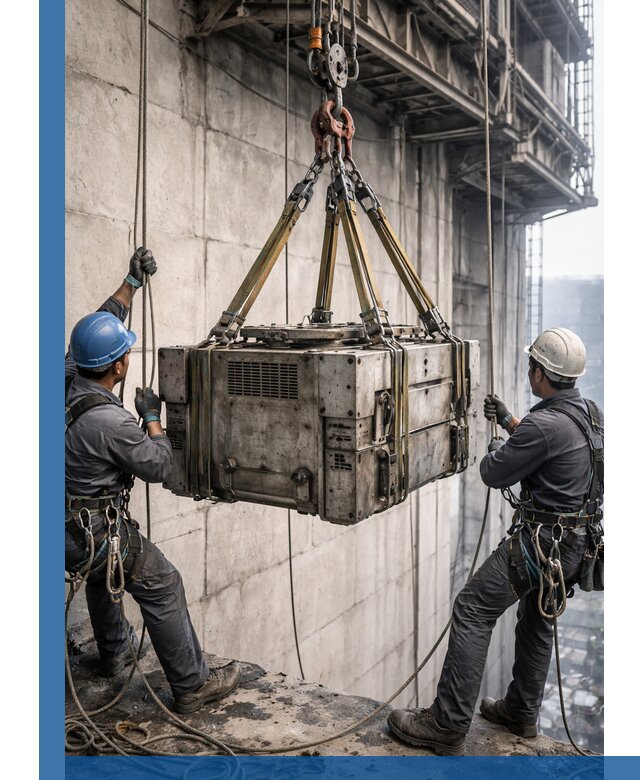 Такелажные работы на высоте, подъем и монтаж грузов в Славгороде