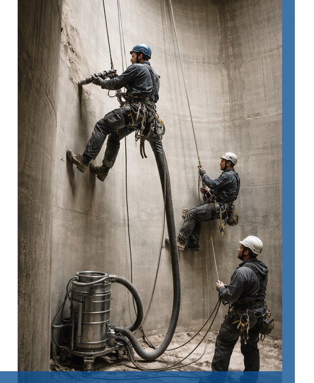 Зачистка силосов в Славгороде от 4680 р. Договор и смета ВЫСОТНИК-Слд