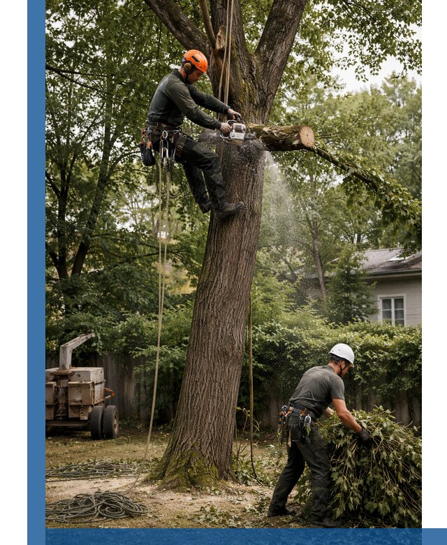 Кронирование деревьев в Славгороде, безопасная высотная обрезка
