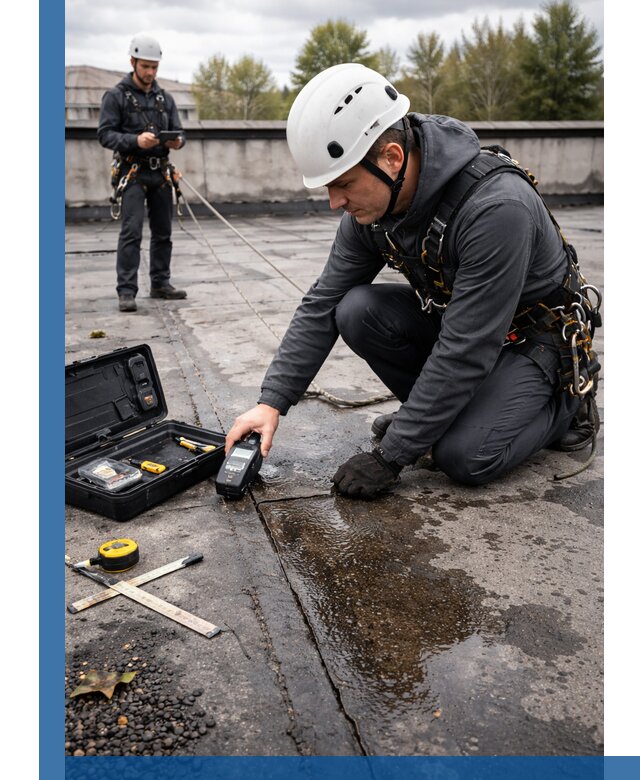 Обследование кровли на протечки и выявление дефектов в Славгороде