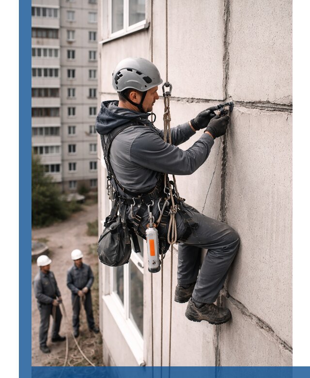 Обследование межпанельных швов и герметизация в Славгороде