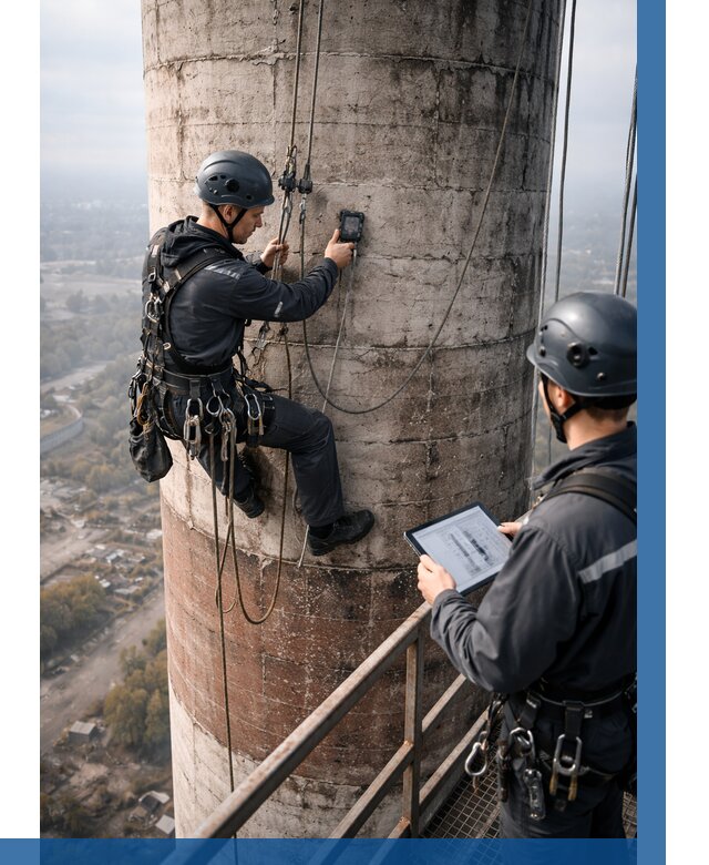 Обследование дымовой трубы в Славгороде от 8321 р. | ВЫСОТНИК-Слд