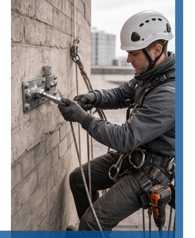 Установка анкерных точек в Славгороде от 3640 р. | ВЫСОТНИК-Слд